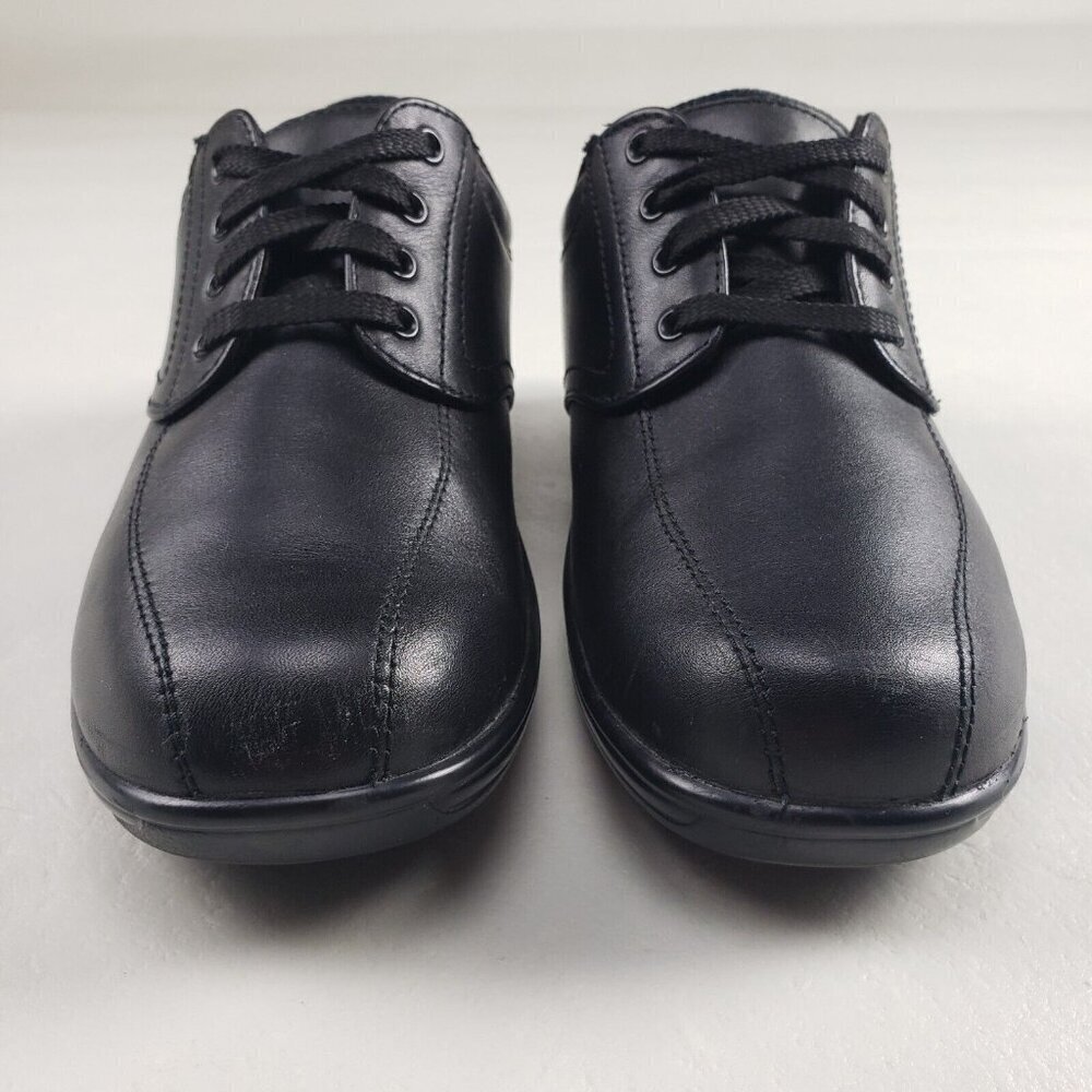 Orthofeet Lake Charles Lace Up Shoe Womens 7.5 B Black Leather Diabetic Orthotic - Picture 4 of 11